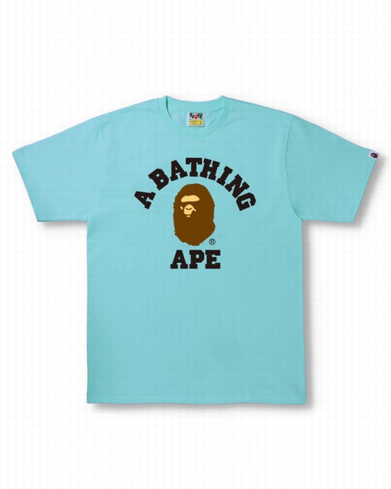 Pánské Tričko Bape College Blankyt | 90543AOMG