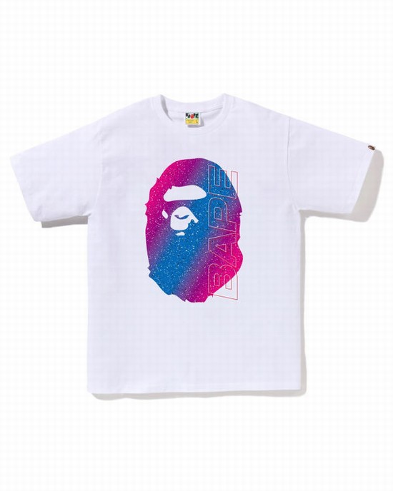 Pánské Tričko Bape Electro Neon Bílé | 83419IXNV