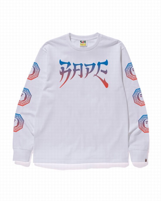 Pánské Tričko Bape Grafická Bílé | 72650FGQV