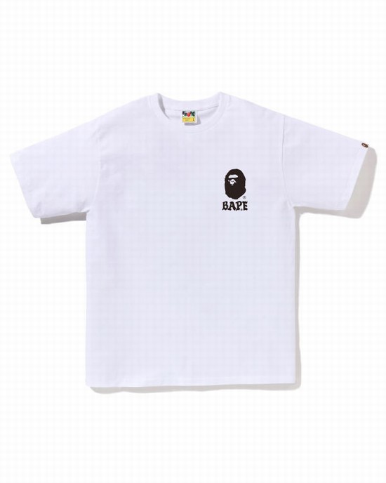 Pánské Tričko Bape Japan Culture Lettered Bílé | 60784MJYX