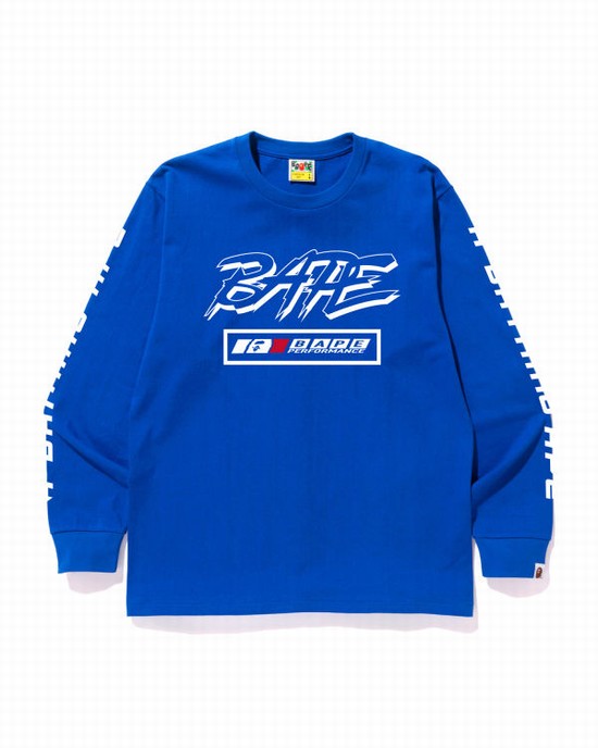 Pánské Tričko Bape Motor Sportovní Blankyt | 45763FTSI