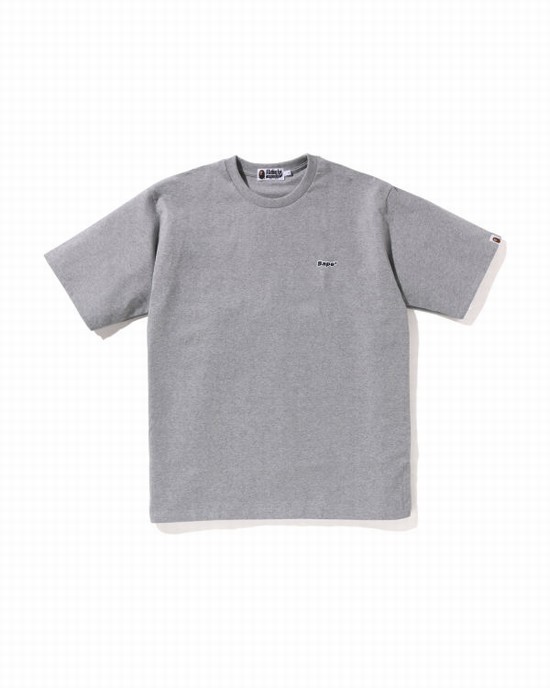 Pánské Tričko Bape One Point Relaxed Fit Šedé | 27816PFLB