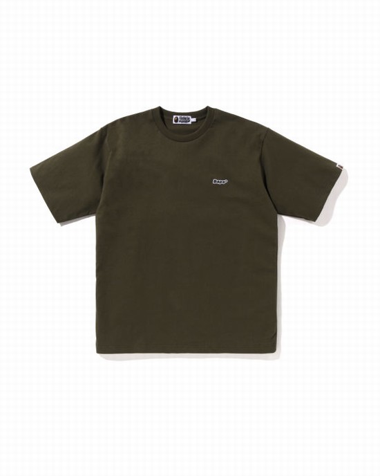 Pánské Tričko Bape One Point Relaxed Fit Zelene | 65127ZYBN