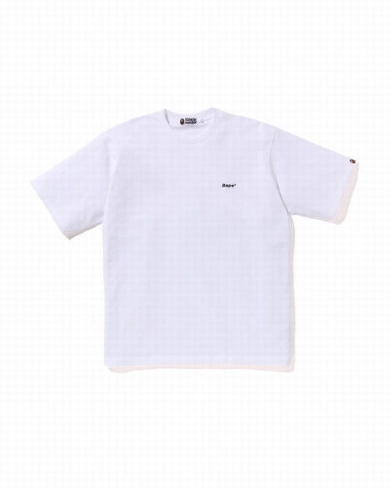 Pánské Tričko Bape One Point Relaxed Fit Bílé | 96584FQZD