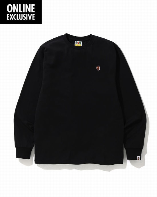 Pánské Tričko Bape One Point logo Černé | 04628TCLZ