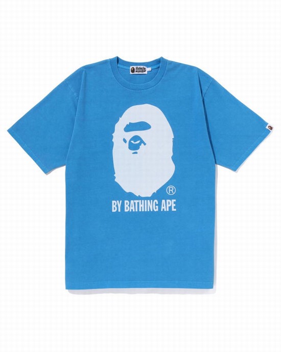 Pánské Tričko Bape Overdyed By Bathing Ape Relaxed Blankyt | 06437LRWG