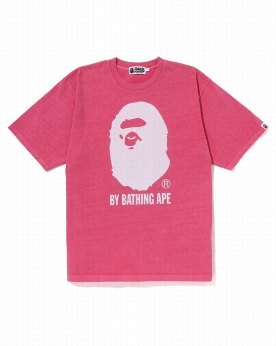 Pánské Tričko Bape Overdyed By Bathing Ape Relaxed Růžové | 34271KIVW