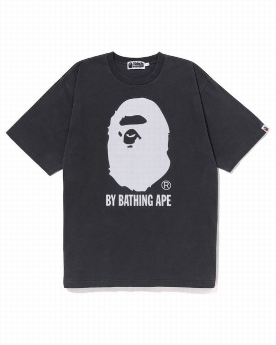 Pánské Tričko Bape Overdyed By Bathing Ape Relaxed Černé | 54892AIMO