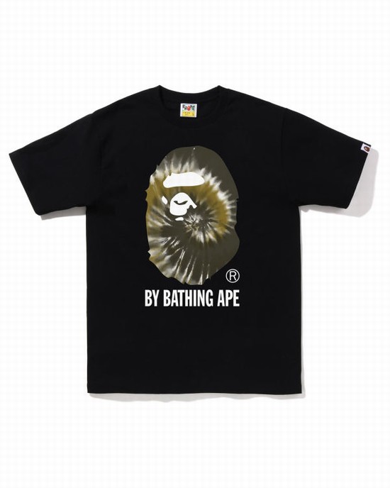 Pánské Tričko Bape Tie-Dye By Bathing Ape Černé | 16709XHYC