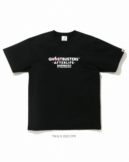 Pánské Tričko Bape X Ghostbusters Milo Černé | 13092LSHI