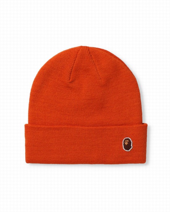 Pánské Čepice Bape Ape Head One Point Oranžové | 59162XPUI