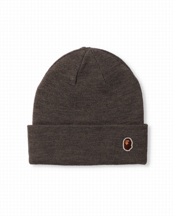 Pánské Čepice Bape Ape Head One Point Šedé | 61379XUEJ