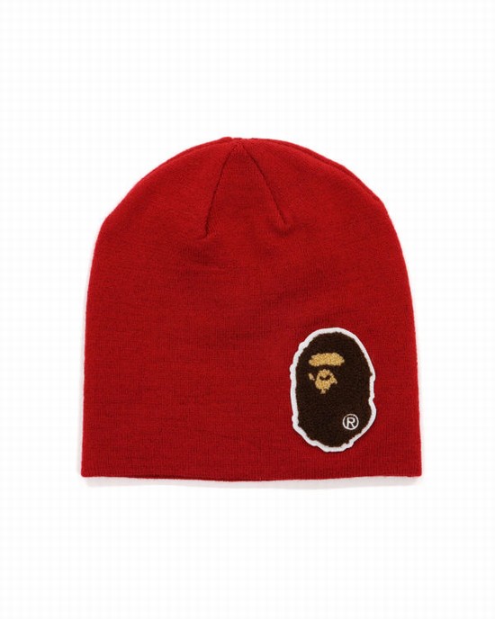 Pánské Čepice Bape Big Ape Head Světle Červené | 41362FGVE