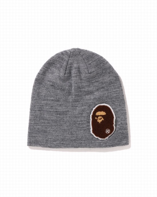 Pánské Čepice Bape Big Ape Head Šedé | 51824IZCB
