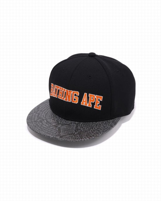 Pánské Čepice Bape Snake Panel Černé | 59387CADV