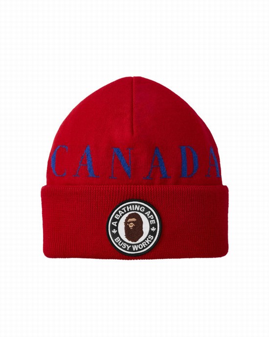 Pánské Čepice Bape X Canada Goose X Concepts Světle Červené | 92543UAGX