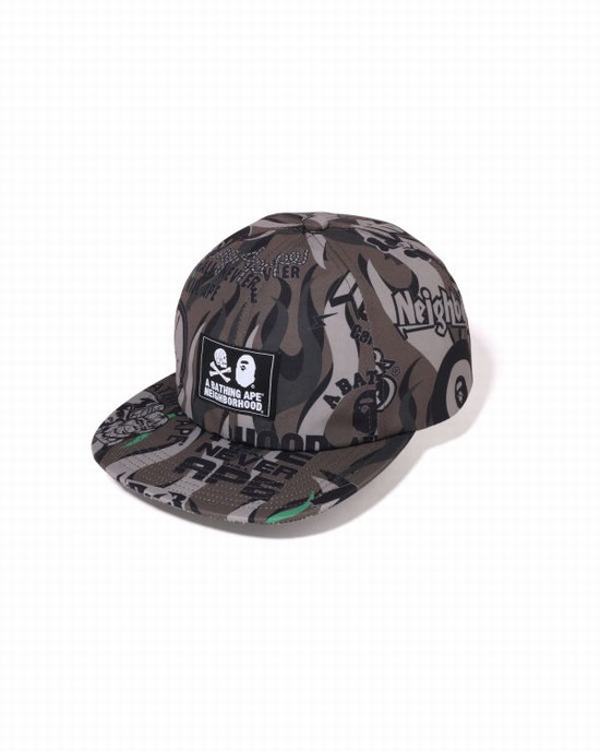 Pánské Čepice Bape X NBHD Tmavě Hnědožlutý | 16583FLJQ