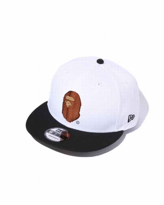 Pánské Čepice Bape X New Era Ape Head 9 Fifty Bílé | 01758OZIX