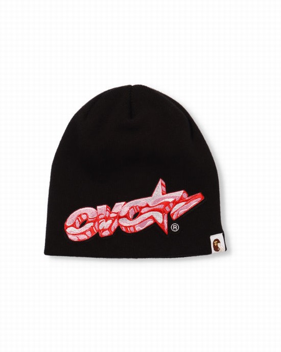 Pánské Čepice Bape X OVO Černé | 82640ZRIJ