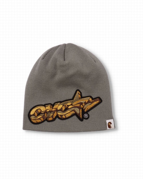 Pánské Čepice Bape X OVO Šedé | 54217XLOE