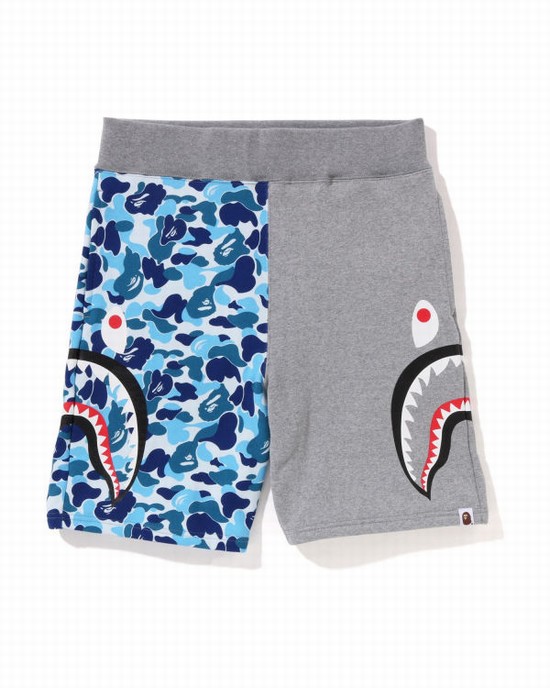 Pánské Šortky Bape ABC Camo Side Shark Světle Blankyt | 06854XEAV