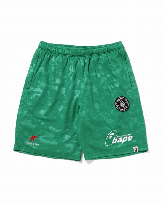 Pánské Šortky Bape Soccer Game Mátově Zelená | 97504BRPZ