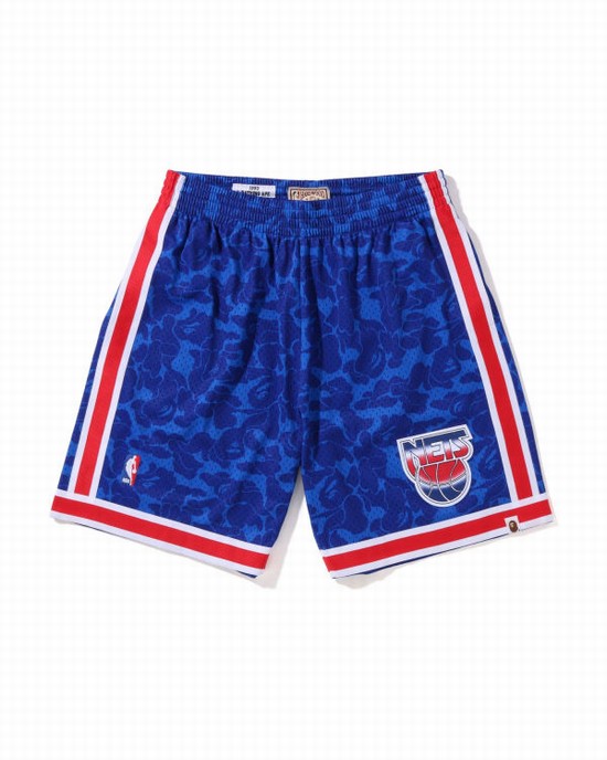Pánské Šortky Bape X M&N Brooklyn Nets Jersey Blankyt | 01462BNYZ