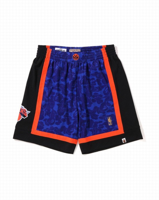 Pánské Šortky Bape X M&N New York Knicks Jersey Blankyt | 13927BIAM