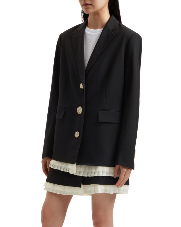 Dámské Bundy Bape Buttoned blazer Černé | 17624GOPC