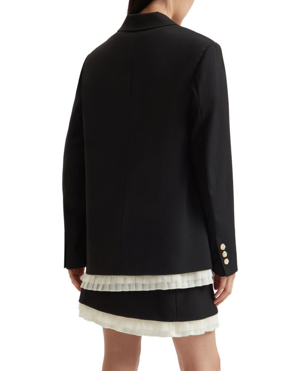 Dámské Bundy Bape Buttoned blazer Černé | 17624GOPC