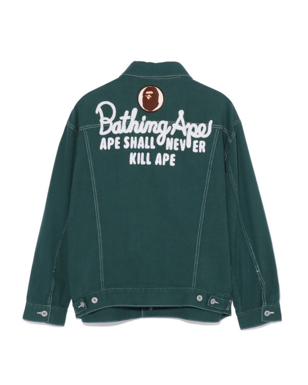 Dámské Bundy Bape Champion Oversized Color Twill Tmavě Zelene | 50692YKBO
