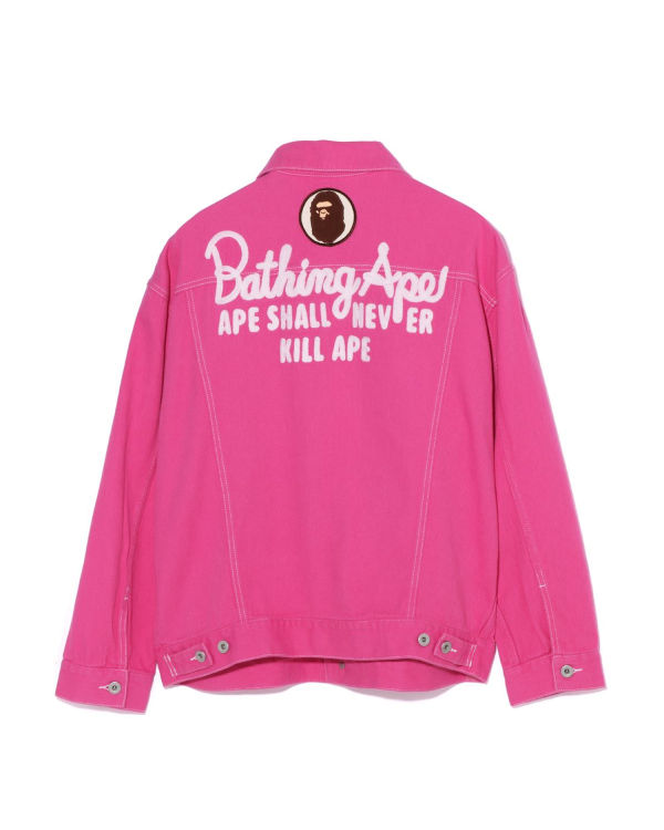 Dámské Bundy Bape Champion Oversized Color Twill Růžové | 93875EGUS