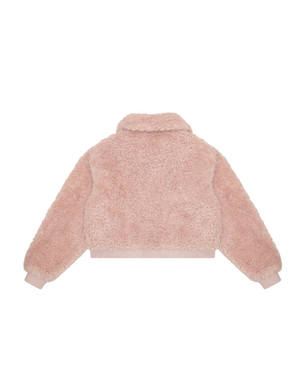 Dámské Bundy Bape Faux fur Růžové | 42315PRIY
