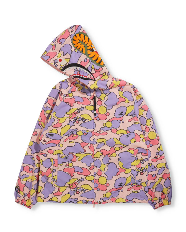 Dámské Bundy Bape STA Camo Oversized Full Zip Růžové | 10546EDPF