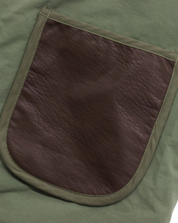 Dámské Bundy Bape STA Læder Patch No Collar Zelene | 27380ZCBJ