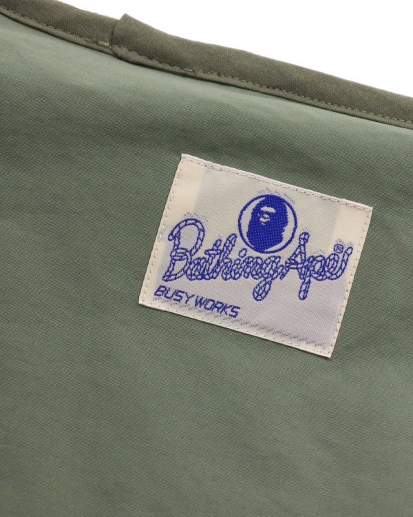 Dámské Bundy Bape STA Læder Patch No Collar Zelene | 27380ZCBJ