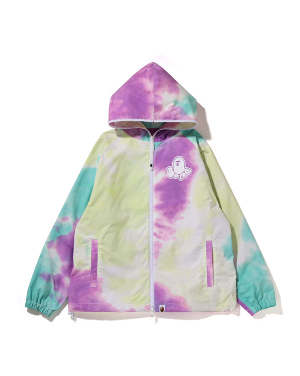 Dámské Bundy Bape Tie-Dye Oversized Full Zip Fialové Zelene Blankyt | 50437UXNY