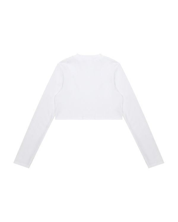 Dámské Halenka Bape Cropped turtle neck Bílé | 74082BZPY