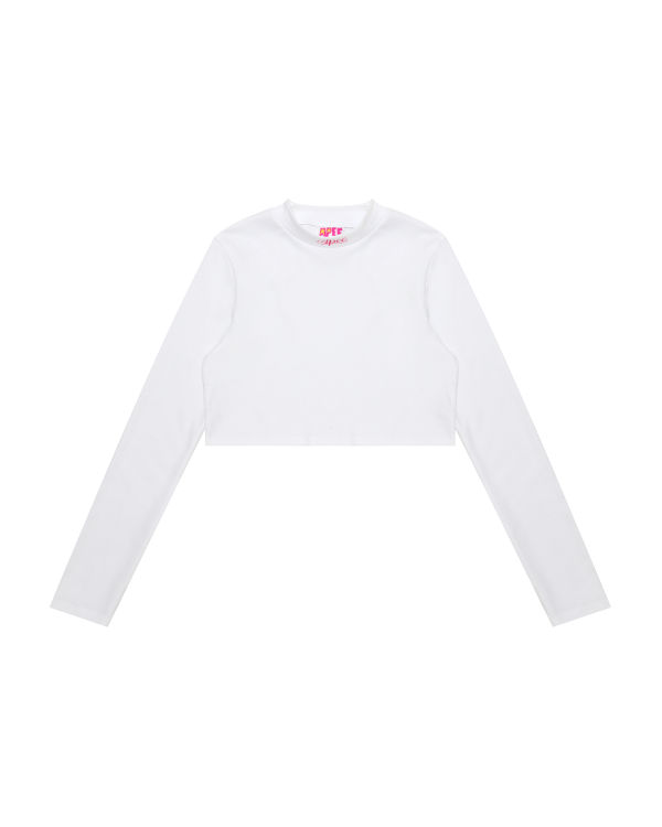 Dámské Halenka Bape Cropped turtle neck Bílé | 74082BZPY
