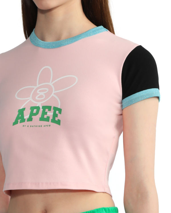 Dámské Halenka Bape Grafická Růžové | 85492CEHM