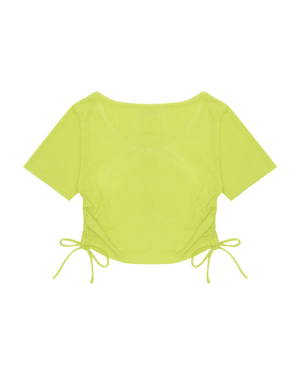 Dámské Halenka Bape Logo drawstring cropped Světle Zelene | 12836KSVH