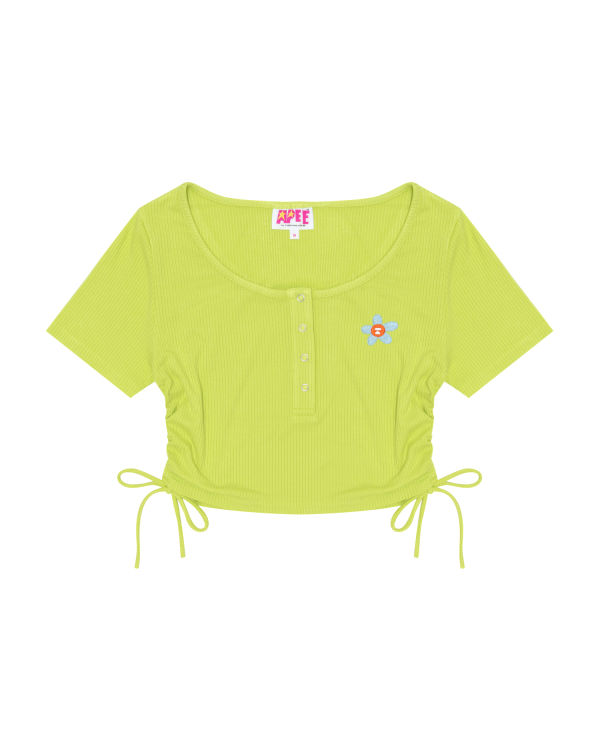 Dámské Halenka Bape Logo drawstring cropped Světle Zelene | 12836KSVH