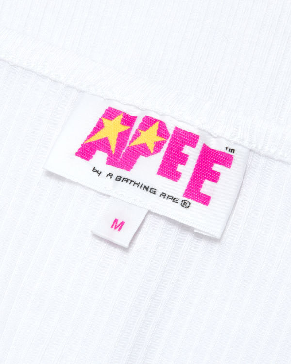 Dámské Halenka Bape Logo drawstring cropped Bílé | 64832YHVN