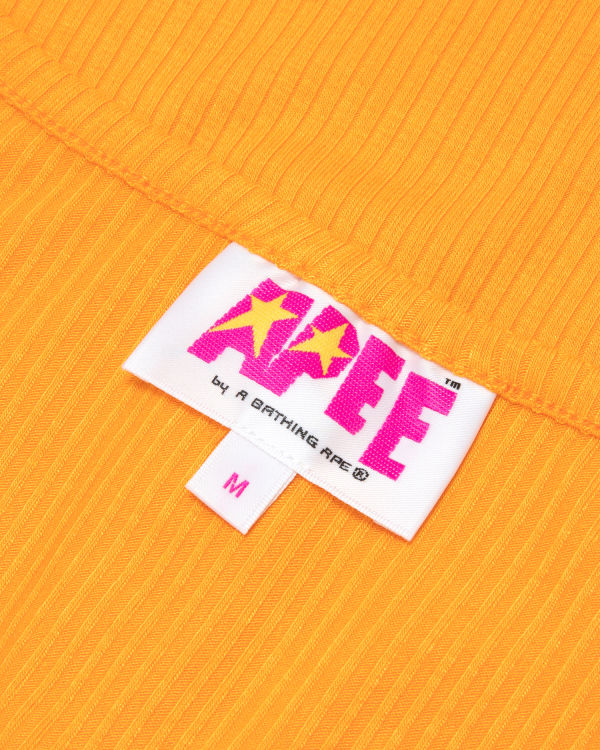 Dámské Halenka Bape Logo drawstring cropped Oranžové | 85179VEKQ