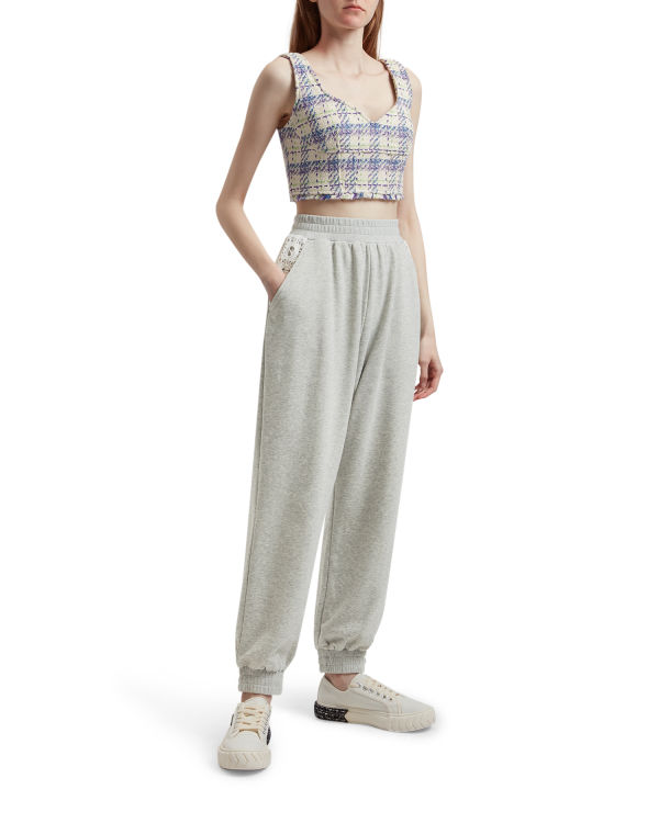 Dámské Kalhoty Bape Relaxed Šedé | 41809LDCR