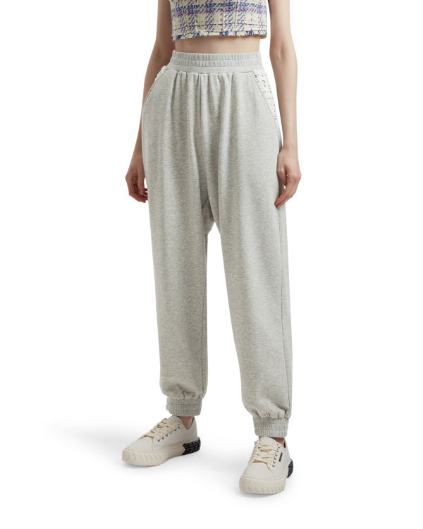 Dámské Kalhoty Bape Relaxed Šedé | 41809LDCR