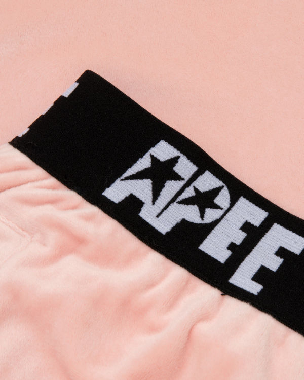 Dámské Kalhoty Jogger Bape Velour Růžové | 08374BMDV