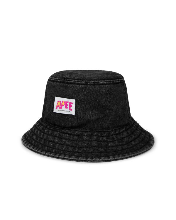 Dámské Klobouky Bape Denim bucket Černé | 80391HSLA