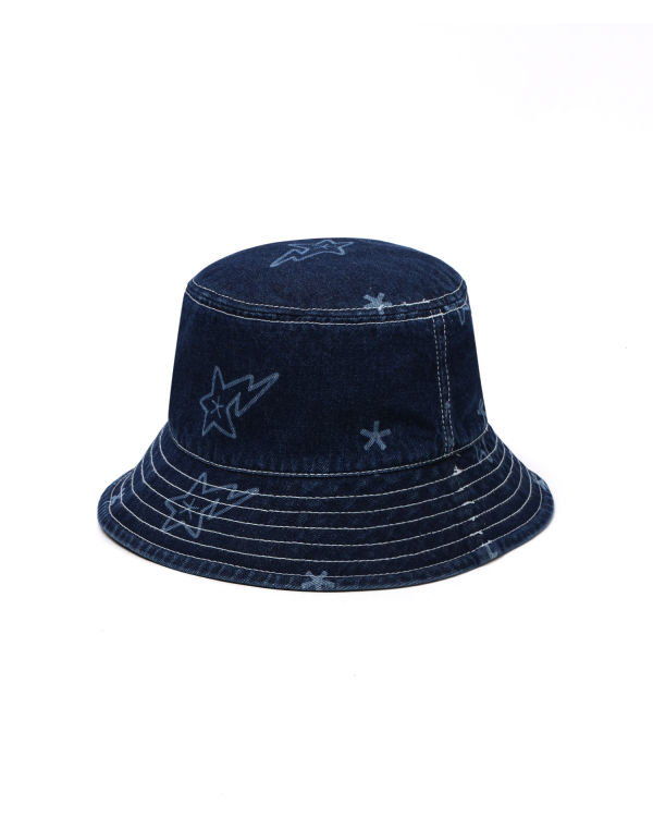 Dámské Klobouky Bape STA denim bucket Blankyt | 93705MJXG