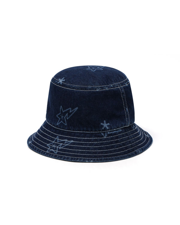 Dámské Klobouky Bape STA denim bucket Blankyt | 93705MJXG